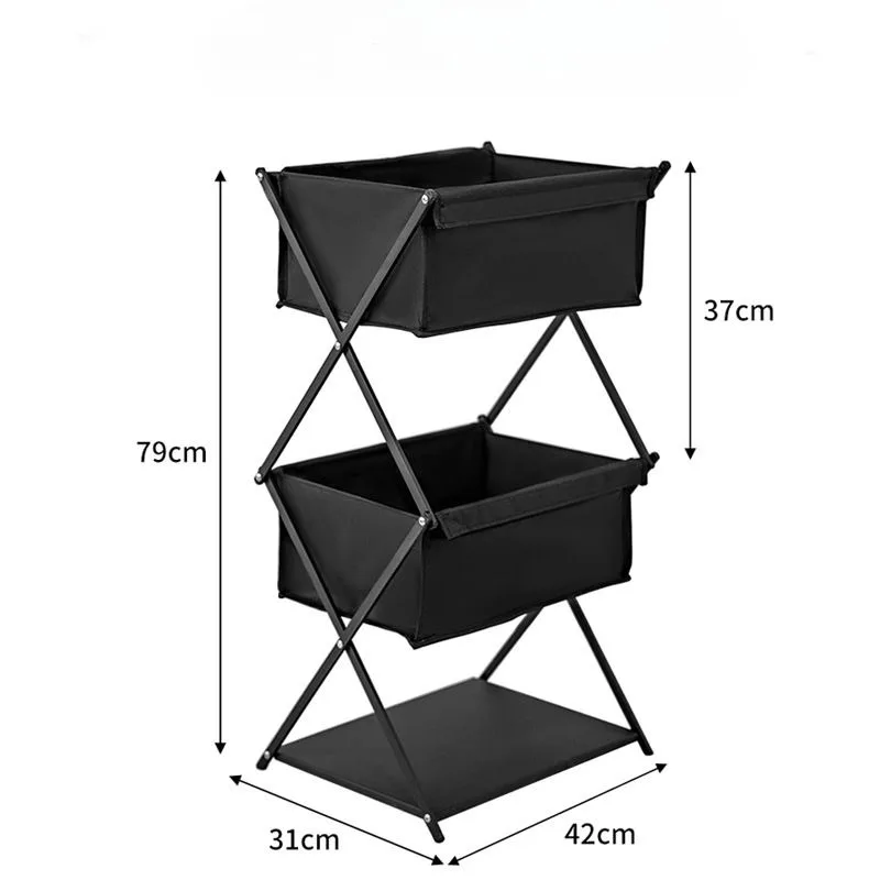 Outdoor Blackened Aluminum Alloy Storage Rack, Deformable Folding Table, Multifunctional Camping, Portable Dual-use
