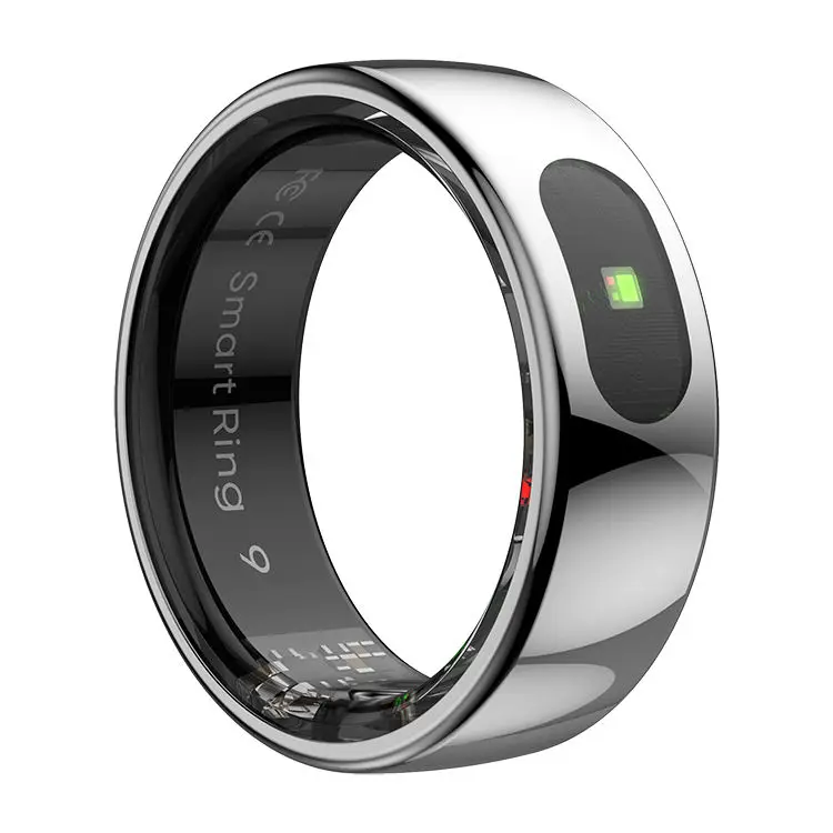 2025 R08 Smart Rings Health Fitness Tracker 5ATM Waterproof Heart Rate Blood Oxygen Monitor Smart Ring with Charging Case