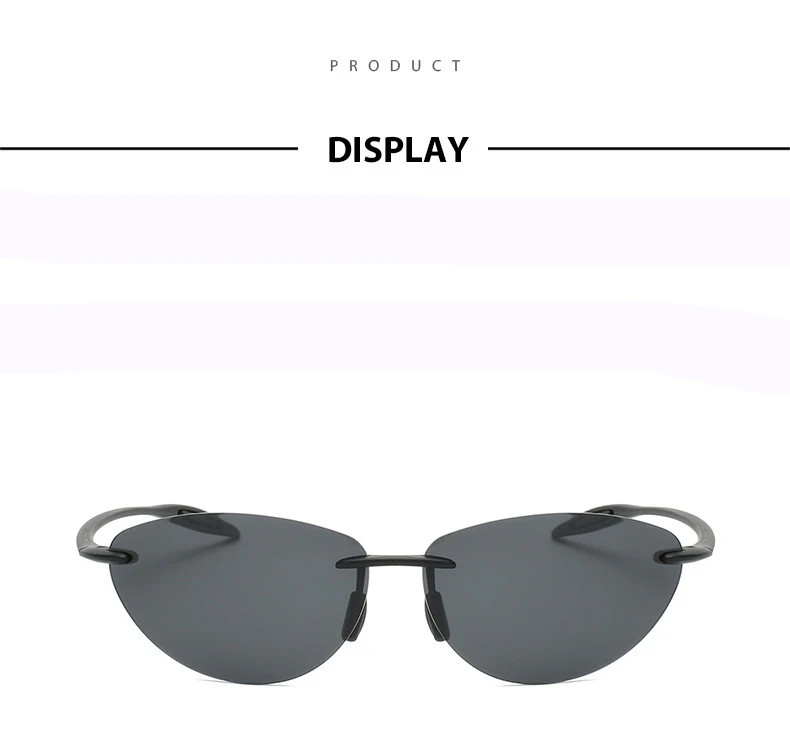 Neue Mode Matrix Stil Ultraleicht Polarisierte Sonnenbrille Männer 2025, Randlose Fahren Sport Marke Sonnenbrille Oculos De Sol – Detail 7