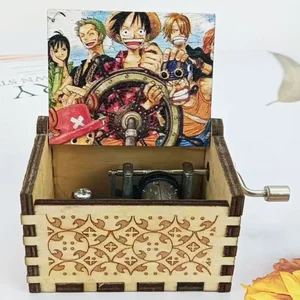 Kotak Musik Anime One Piece Kotak Musik Engkol Tangan Kayu Berukir Laser Antik Dekorasi Kamar Hadiah Natal Ulang Tahun Halloween 8 penjualan terbaik akuma no mi one piece - №
