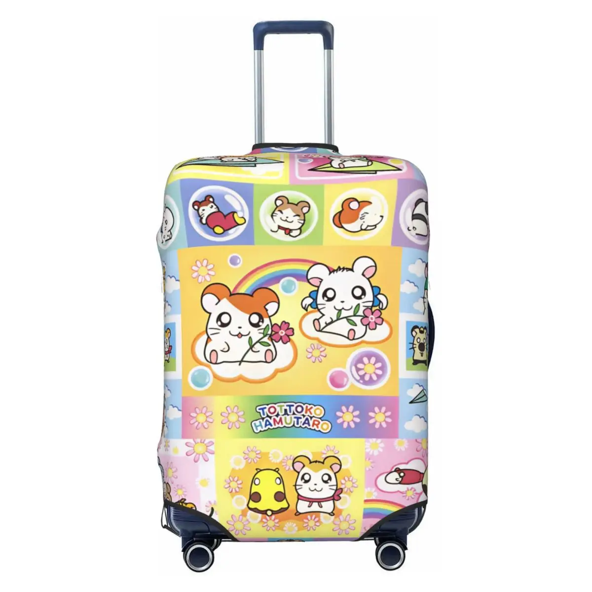 Hamutaro Suitcase Cover Vacation Cruise Trip Elastic Luggage Accesories Protector
