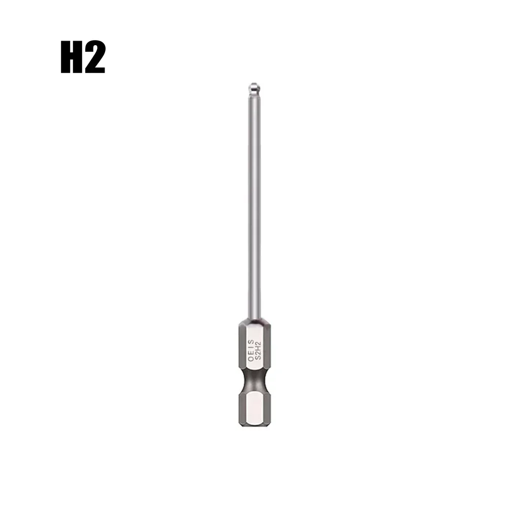 Reliable Magnetic Ball End Hex Screwdriver Bit 75mm Long Metric Hex Bit Driver for Quick and Easy Screw Attachment