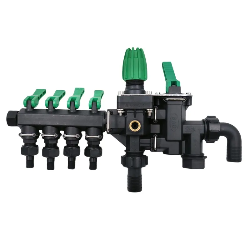 Agricultural Water Distributor, Sprayer Control Valve Switch, 4-Way High Pressure Manifold Splitter, Sprayer Parts