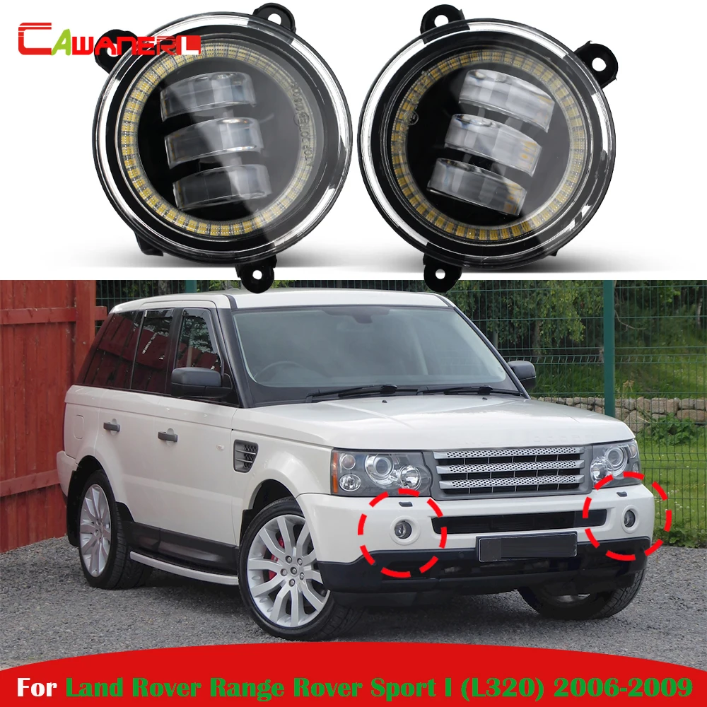 2 Pieces 30W 6000LM Car LED Fog Light Angel Eye Daylight DRL H11 For Land Rover Range Rover Sport I (L320) 2006 2007 2008 2009
