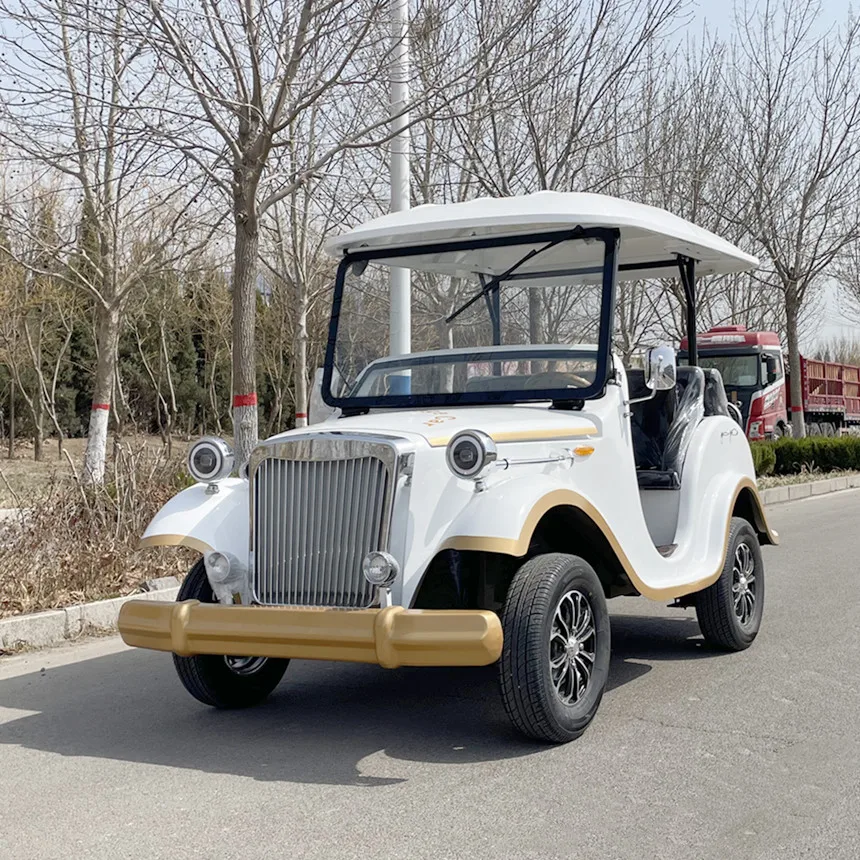 New Design 4 Rows 8 Seater Electric Golf Cart Solar Panels Battery 72v5000W60V Club Golf Car Golf PushCart