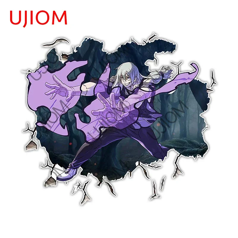 UJIOM Anime Mahito Crack Wall Sticker Waterproof Vinyl Bathroom Refrigerator Decals Scratch Resistant Living Room Graphics