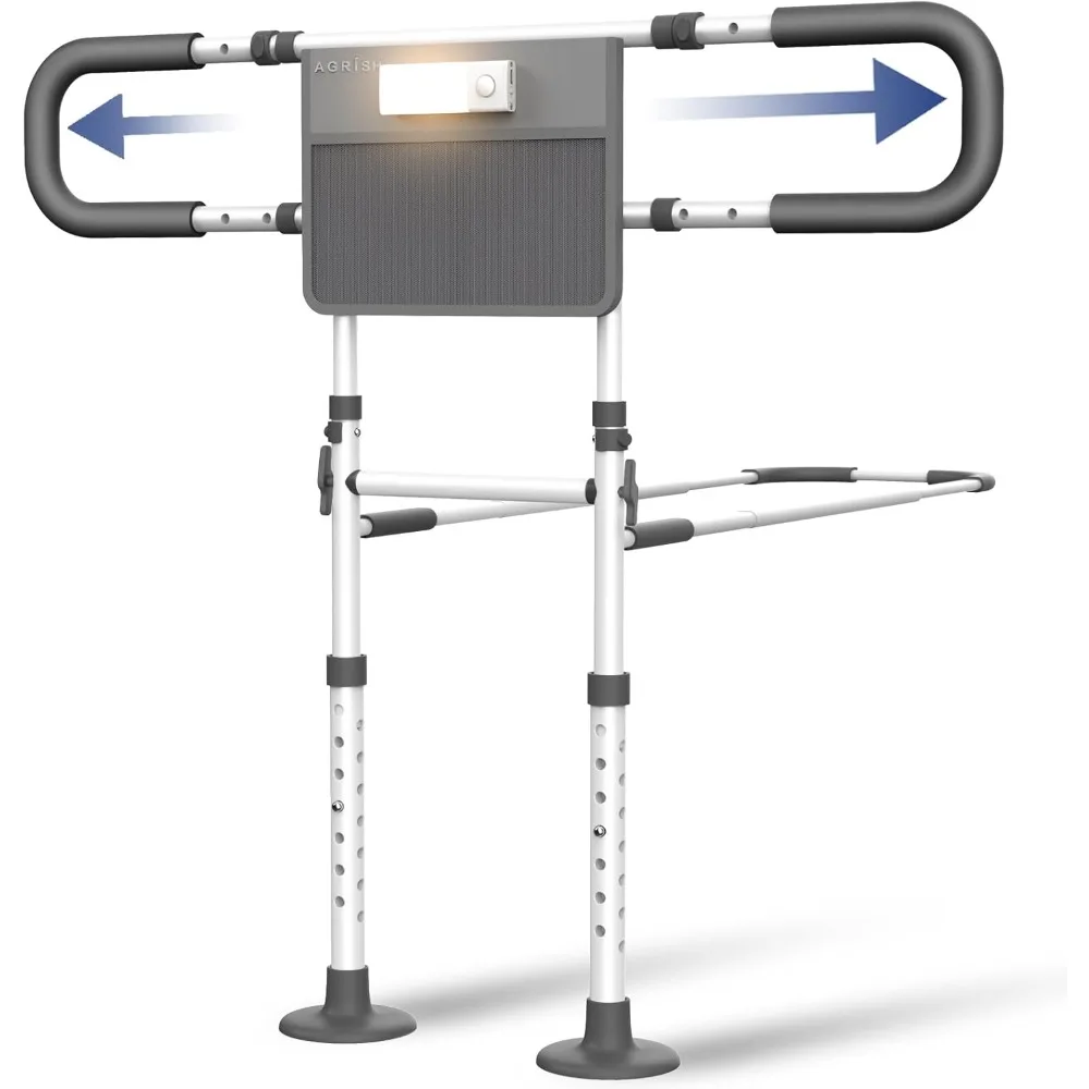 

Bed Rails for Elderly Adults Safety - FSA/HSA Eligible with Motion Light & Storage Pouch - Bed Assist Rails for Seniors, Surger