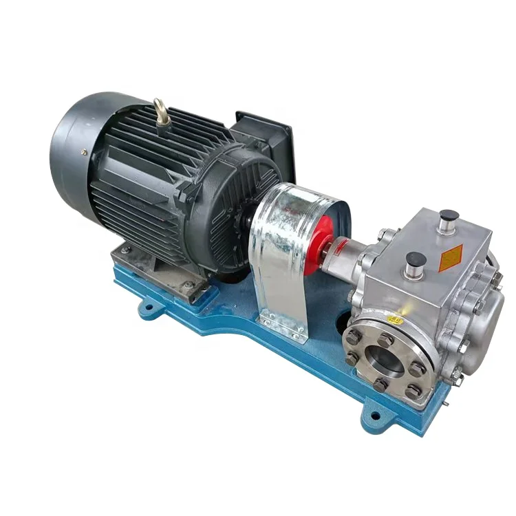 Stainless steel insulation asphalt pump conveying slime corrosion resistant gear pump