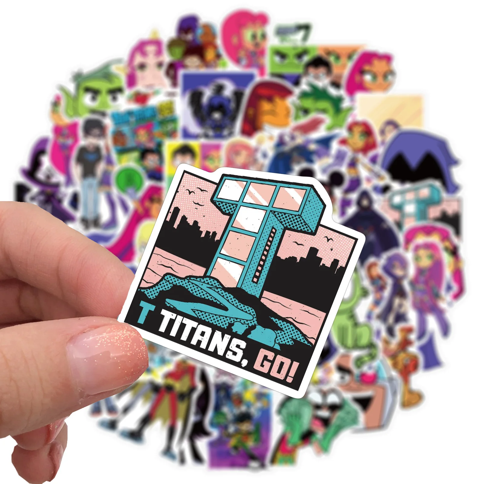 50Pcs Teen Titans Graffiti Sti - огляд і ціна Phone Accessories For Teens