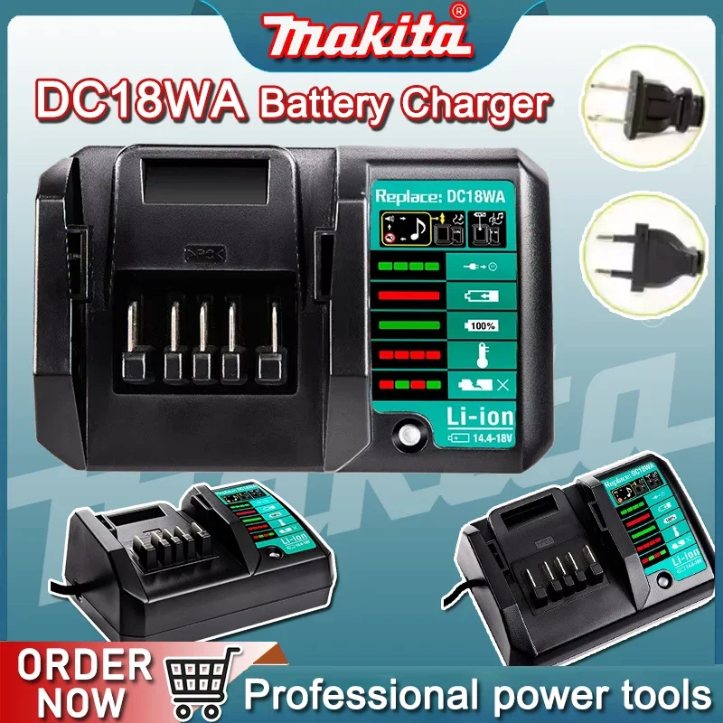 

Makita DC18WA BL1815G BL1413G Li-Ion Battery Charger For Makita 14.4V-18V G Series Battery Charger Rechargeable Tool 100V-240V