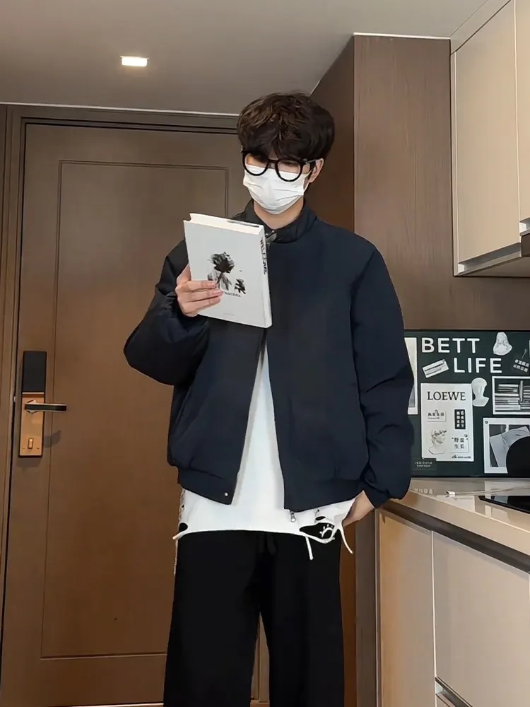 

Bla Bomber ort Jaet с воротником-стойкой Thiened, теплое хлопковое пальто, мужское пальто, осень-зима, американский Harlan Jaet, хлопок,...