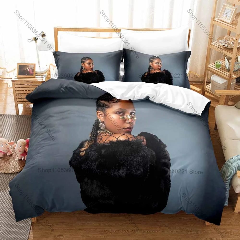 Cool Famous Dominican Dembow Artist Tokischa Album Art Print Bedding Set 3in1 1 Duvet Cover 2 Pillowcases Soft Household Bed Tex