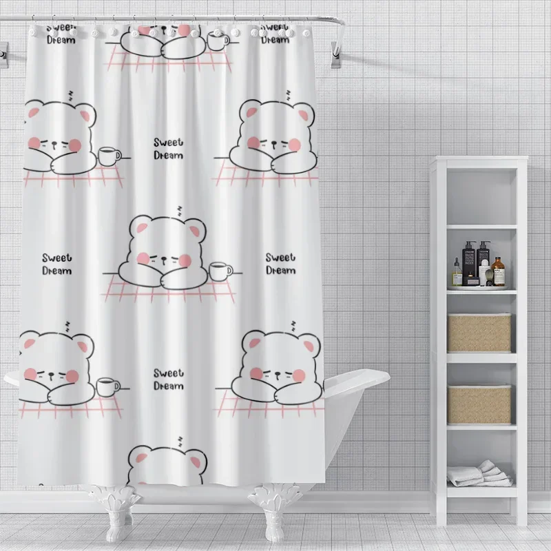 Home decoration shower curtains for bathroom waterproof curtain fabric Modern Nordic style Living Roomcute animal cartoon dogs