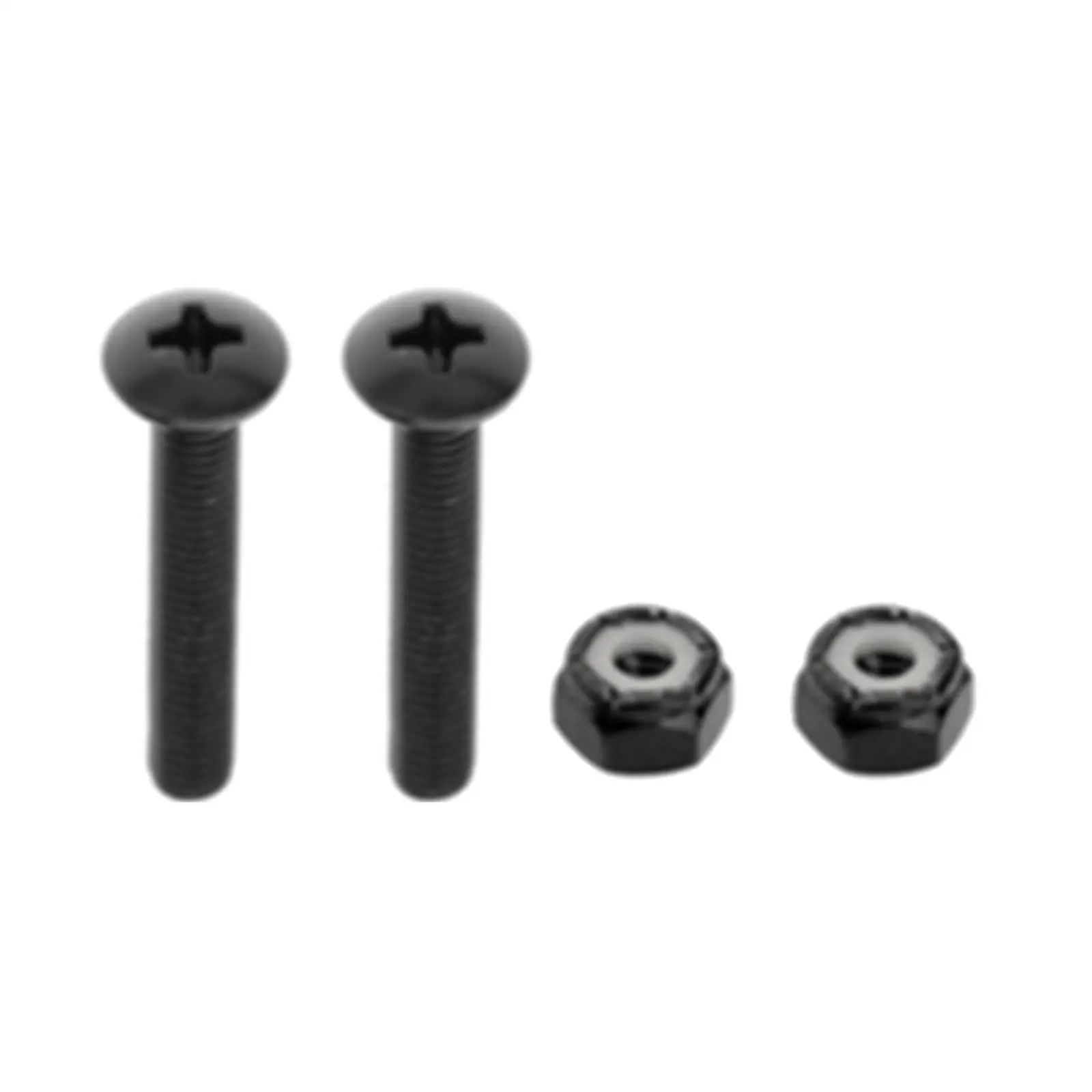 5X Replacement Longboard Skateboard Mounting Hardware Screws Black_35mm_8pcs