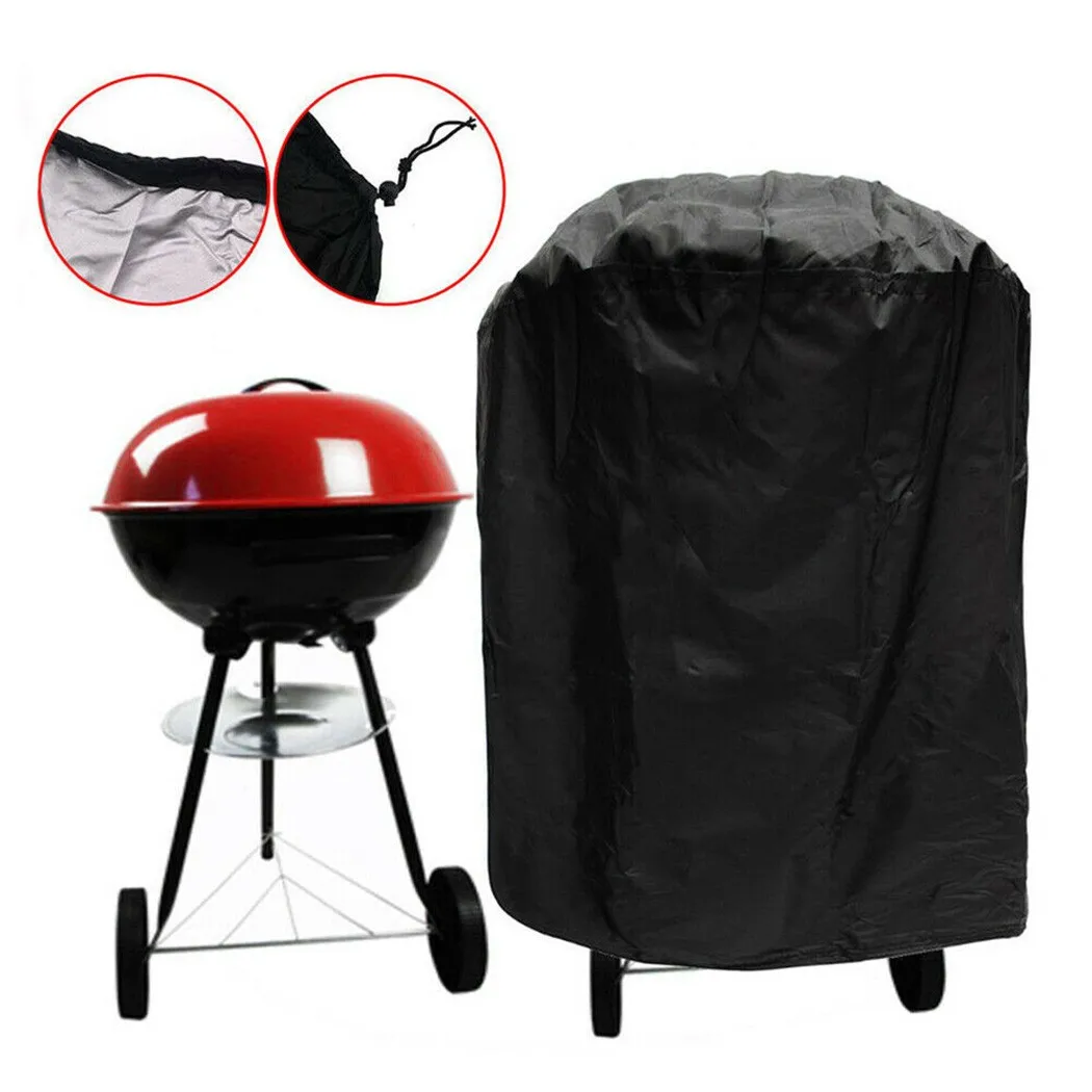 Round barbecue grill rainproof cover, dedicated BBQ cover, dustproof and rainproof cover for grills