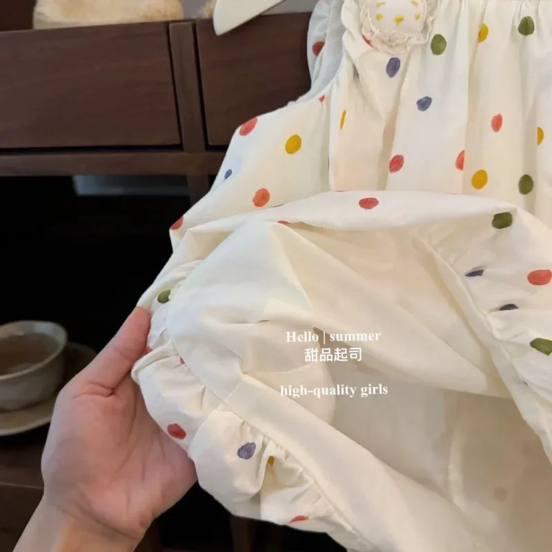 

2026 New Kids Girls' Dress Summer Western Style Children's Flower Bud Strap Skirt Baby Princess Tank Top Dress 73-130CM