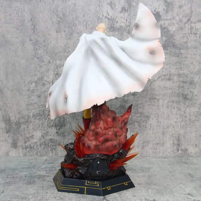 45cm um soco homem saitama manto careca homem anime figura figuras modelos gk estátua modelos meninos ornamento colecionável boneca brinquedos presentes