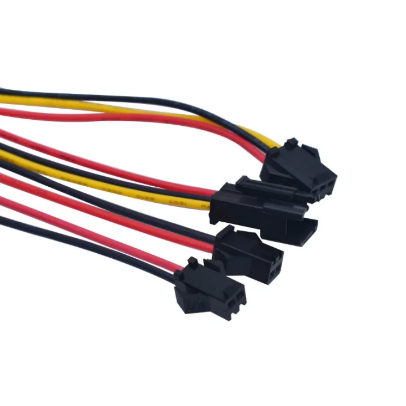 10pcs 15cm Long JST SM 2P 3P Male Plug to Female Wire Connector LED Connectors 2Pin 3Pin