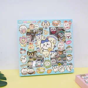 100 PCs Chiikawa Kawa Anime Spielzeug niedliche transparente Aufkleber Applique Computer Skate DIY Dekoration Zubehör Weihnachtsgeschenke 8 Hauptverkaufsplatte MAE X100 - №4