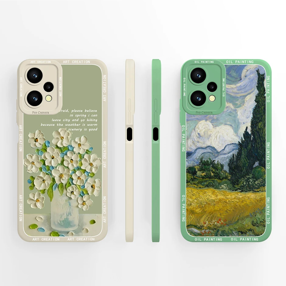 For Realme 9 Pro Plus 4G 5G Case Pretty Advanced Sense Flower Silicone Soft TPU Cover For Realme9 9Pro Plus 4G 5G Funda Bumper