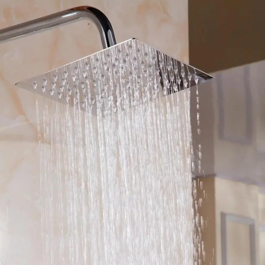 304 Stainless Steel 8 Inch Showerhead High Pressure Rain Spray Round Overhead Shower Head For Bathroom Bath Top Spray Fixture