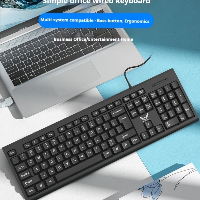 The Sb Wired Keyboard Has A Simple Design  Is Suitable Both Business Office Typing As Well As Home Use It Is A Lightweight Multi