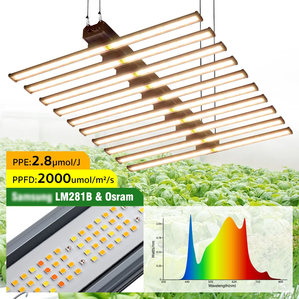 720W 1000W 1200W Volledige Spectrum LED Grow Light LM281B & Osram Voor Kas Hydrocultuur Plantengroei verlichting