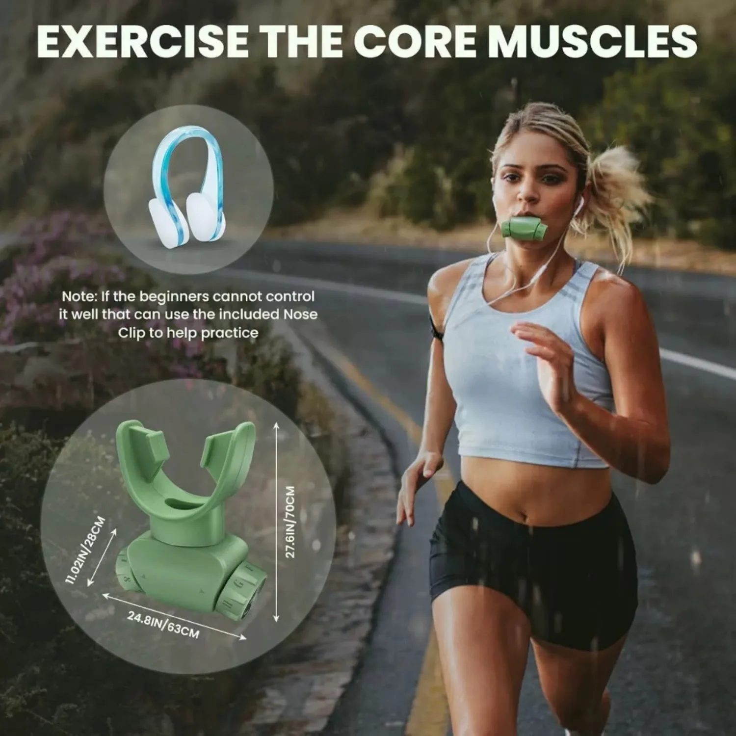 Silicone Respiratory Trainer Lung Ventilator Fitness Equipment High-altitude Respiratory Training Tools for Exercise view 5