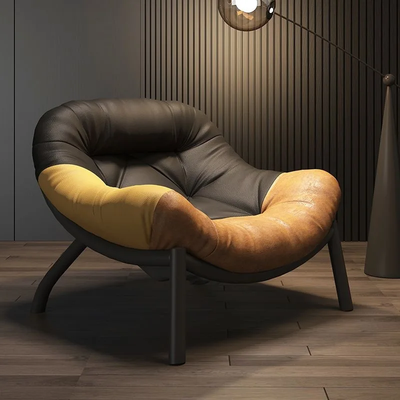 Single light luxury, Italian simplicity, designer style, balcony leisure chair, living room creativity, lazy sofa chair