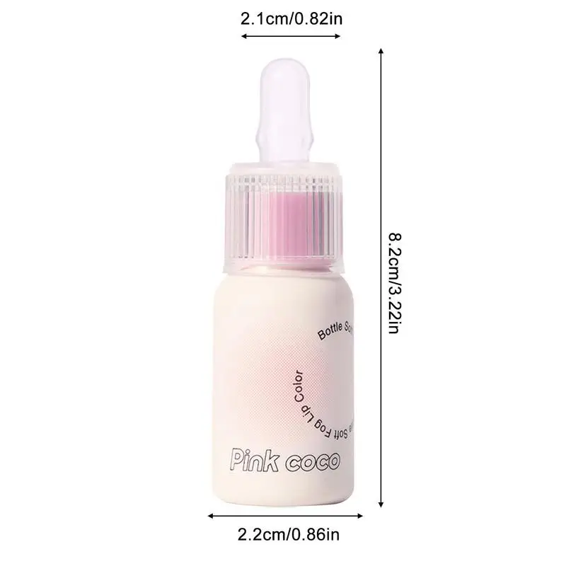 Lip Glow Milk Bottle Shape olio per labbra idratante con smalto a specchio Glossy Lip Plumper e macchia per ragazze donne cosmetici macchia per labbra