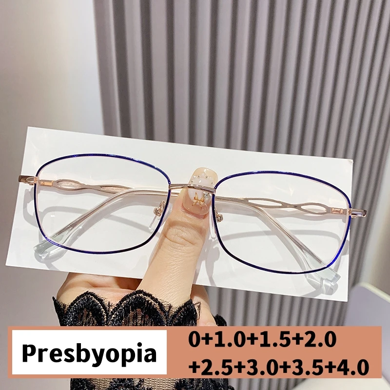 

Women's Luxury Reading Glasses Unisex Men New Trend Ultralight Presbyopia Eyeglasses Fashion Stylish Blue Light Blocking Eyewear