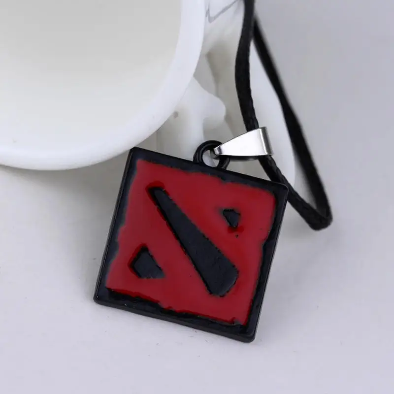 Red Necklace New Hot Network Game Dota 2 Pendant Necklace Europe America And Enamel Jewelry Men\'s Gifts