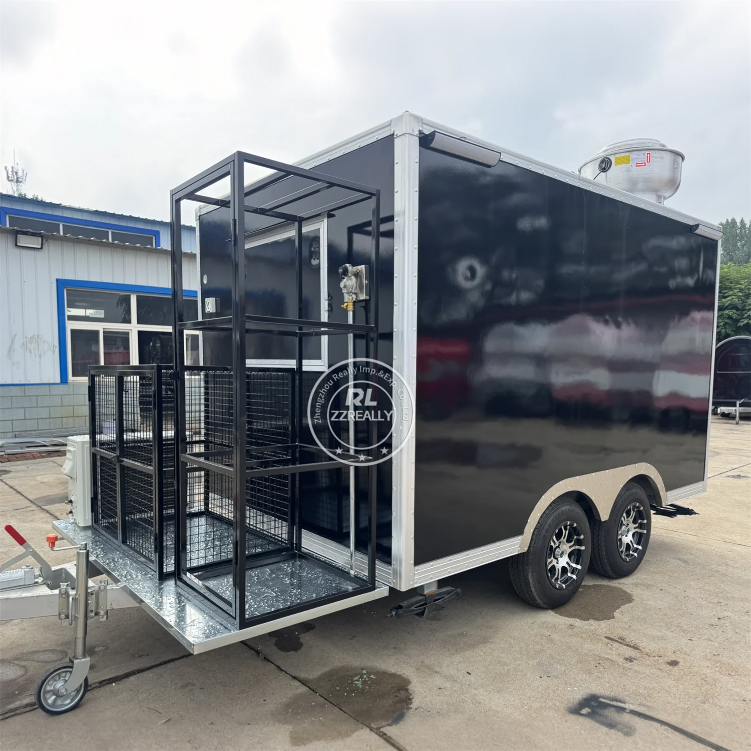 

Цветной мобильный кофейный прицеп с логотипом, грузовик для барбекю, мобильный роскошный коммерческий грузовик для кофе, полностью оборудованный