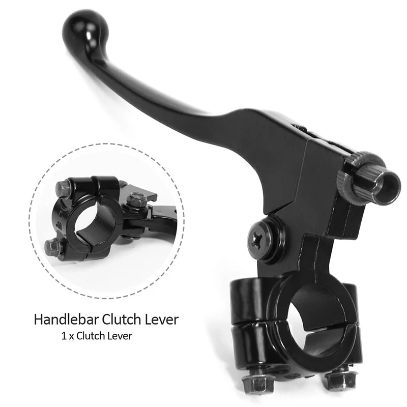 Left Aluminum Alloy Clutch Lever Handle 22mm 7/8-inch Suitable For Pit Bike ATV Clutch Levers Motorcycle Parts