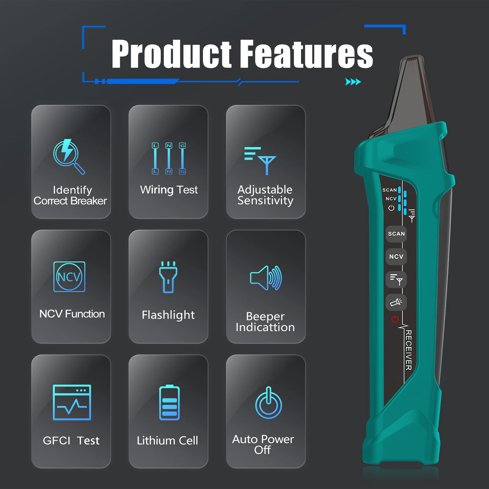 TOOLTOP ET32 GFCI Wykrywacz wy – Circuit Breaker Finder recenzja i cena