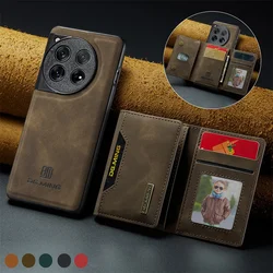 Luxury Magnetic Leather Wallet Case for OnePlus 13 12 11 10R 10 ACE Pro 9R 9RT Kickstand Money Credit Card Holder Cover