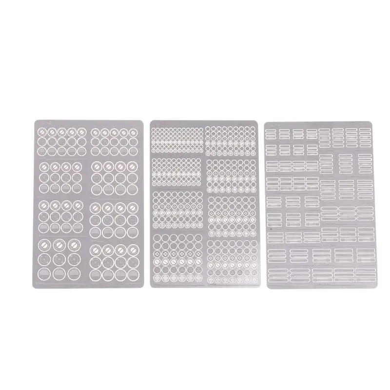 1 conjunto gunpla modificação de detalhes de plástico corpo inteiro ranhura universal hg mg rg modelo máquina de chip de gravação de metal