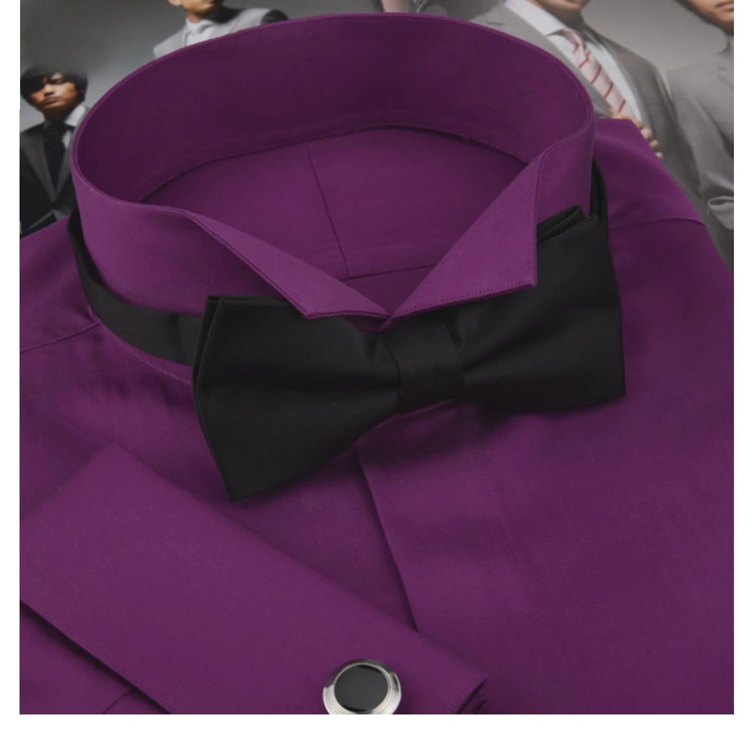 

Французская мужская рубашка с узкими манжетами, новая модная модель, из чистого хлопка, для жениха.