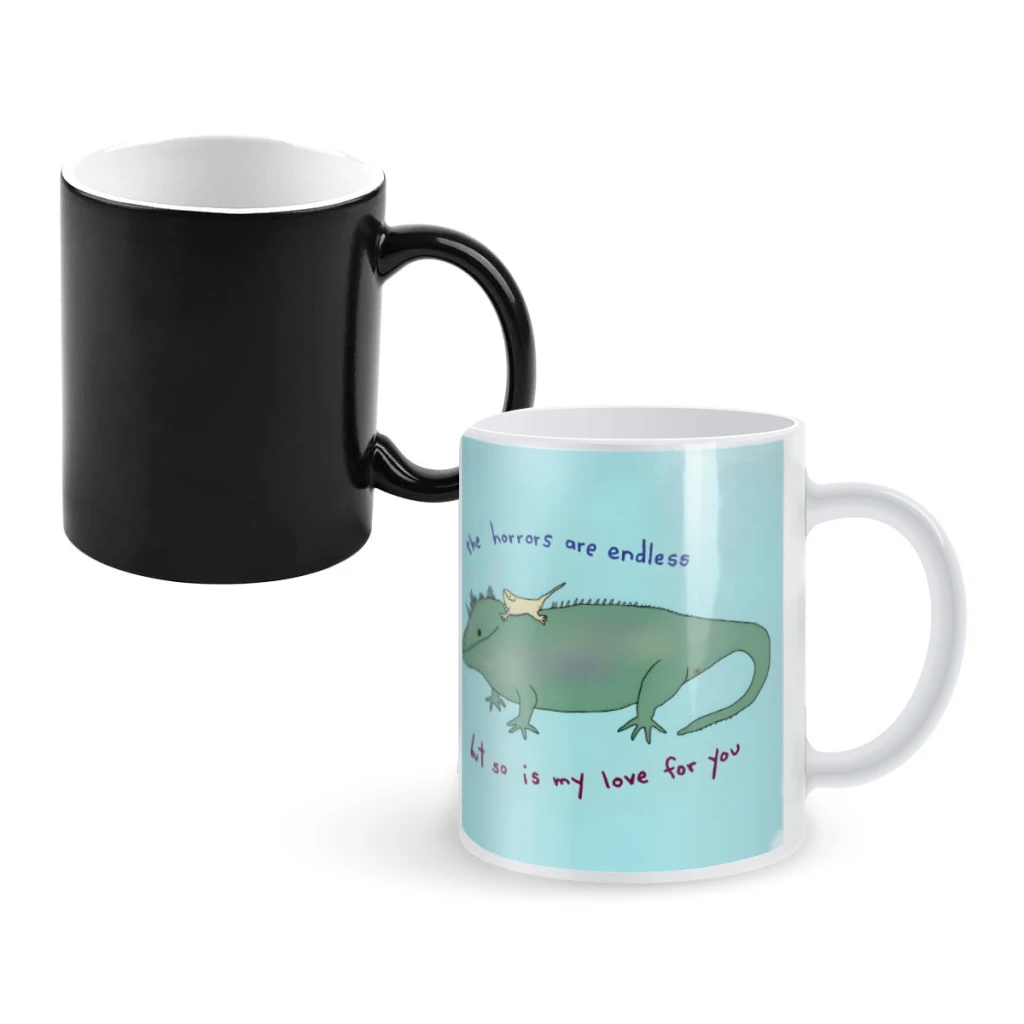 

love uCoffee Mugs And Mug Creative Color Change Tea Cup Ceramic Milk Cups Novelty Gifts