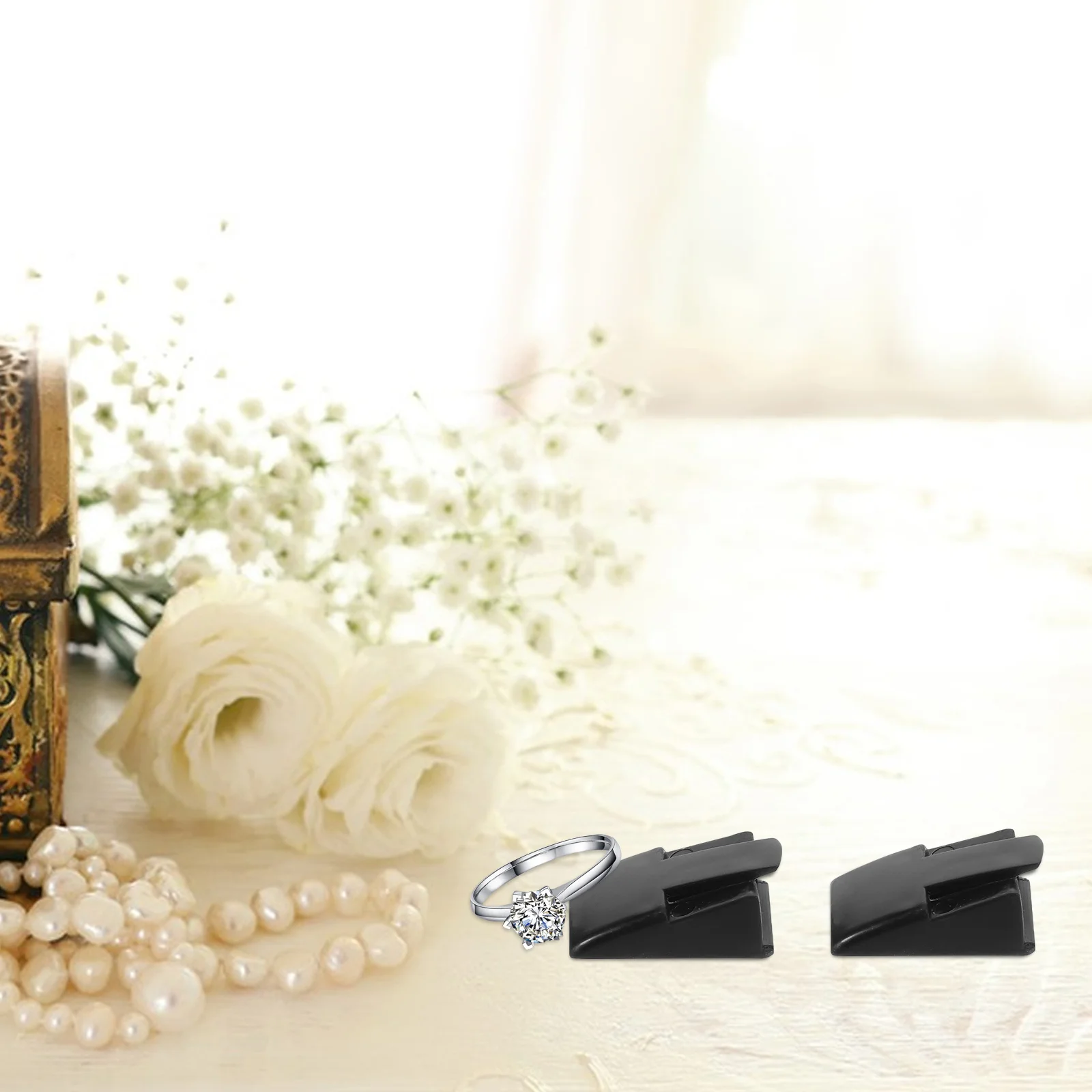 

20Pcs Minimalist Plastic Ring Holder Jewelry Display Organizer Wedding Ring Stand Compact Stable for Retail Counters