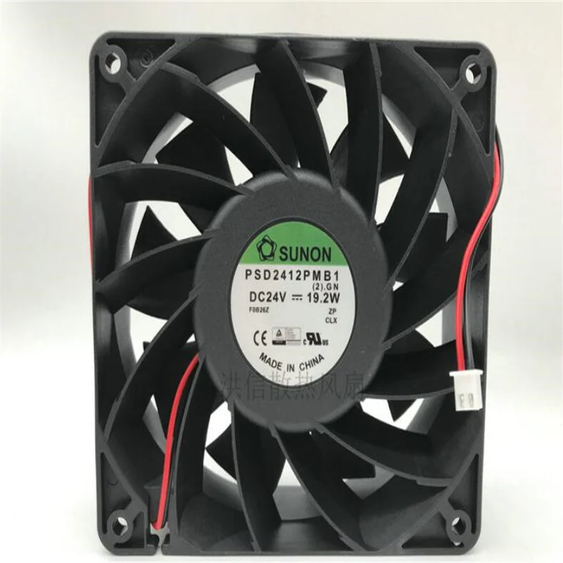 

Original Sunon 12038 PSD2412PMB1 DC24V 19.2W 12CM two-wire inverter fan