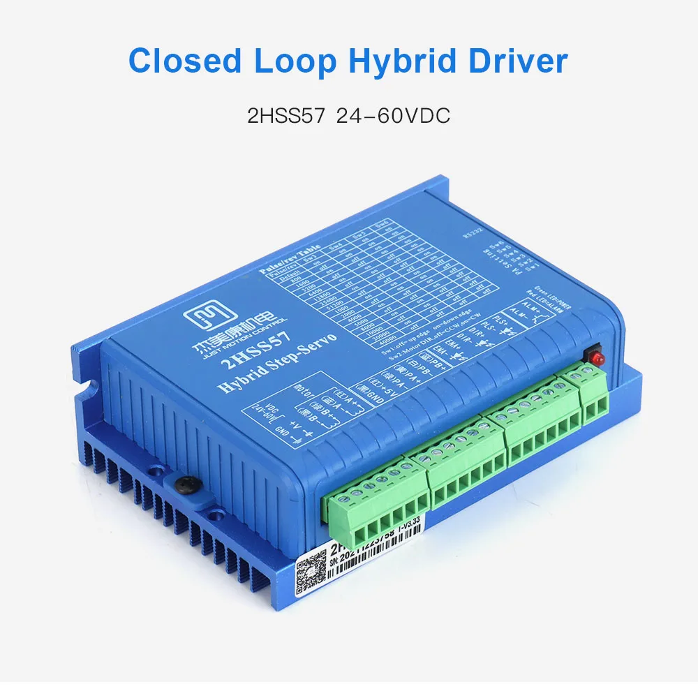 Imagem -05 - Movimentação Servo Híbrida do Motorista 2hss57 2hss57-n Nema23 do Motor Deslizante Bifásico de Jmc Compatível com Tensão de Entrada 2460vdc do Sinal de 524v