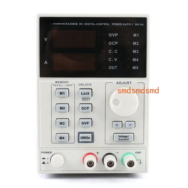 KA3005D  Precision Adjustable Digital Programmable DC Power Supply Laboratory Power Supply 30V 5A +Laptop AC DC JACK Phone