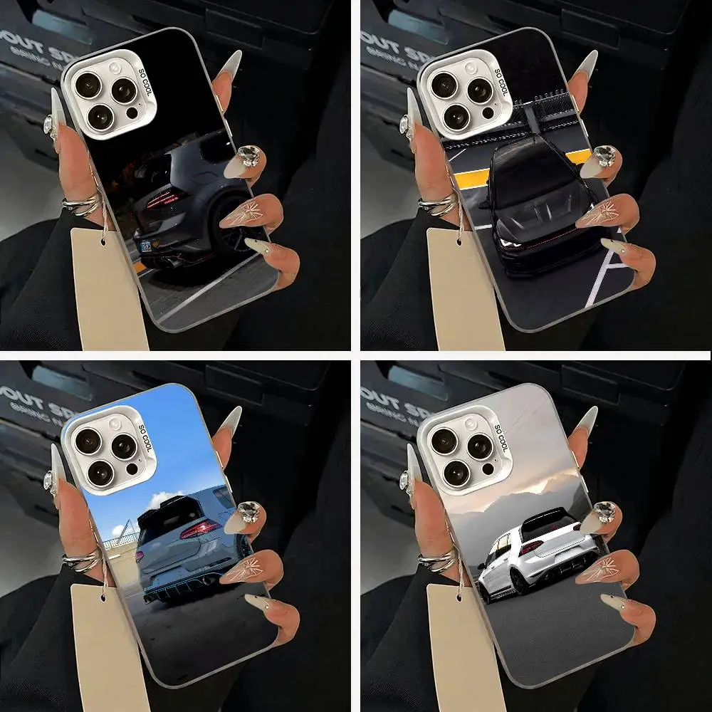 

Car -G-Golf R 7 GTI Phone Case For iPhone 17,16,15,14,13,12,11 Plus,Pro Max,XS,white silver phone case