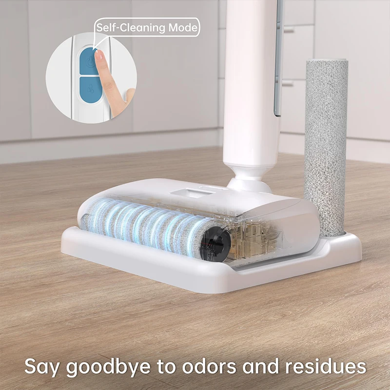Elektryczny mop na patyku Bezprzewodowy odkurzacz do podłóg na mokro i sucho Mop do czyszczenia Bezprzewodowe mopy do mycia podłóg drewnianych Odkurzacz