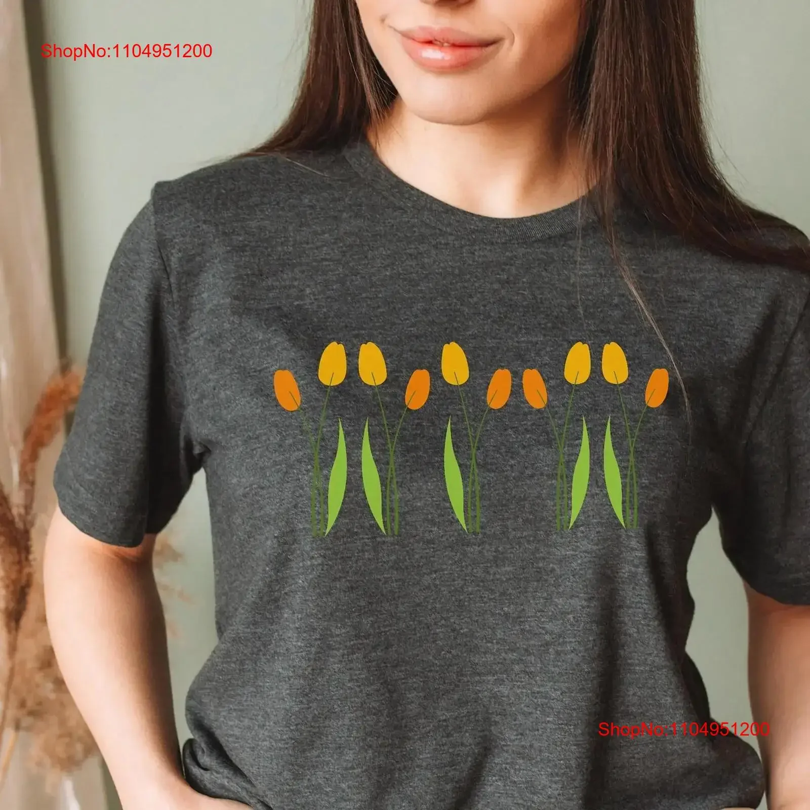 

Wildflower T Shirt Wild Flowers Ladies Floral for Women Flower PlanT Best Friend Gardening vintage Washed fashion Comfortable