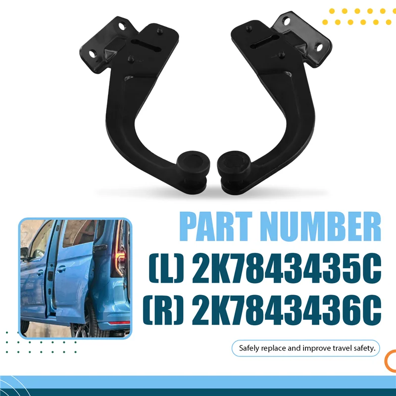 

A02Q-Для VW Caddy 5V MK5 SBB SBJ 2020-2025 1 пара верхних направляющих для раздвижных дверей автомобиля 2K7843435C 2K7843436C Направляющая ролика двери