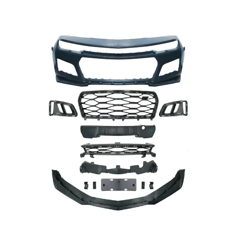 

Auto Parts PP Material for Chevrolet Camaro Upgrade ZL1 Style BodyKit with Front Bumper Grill Rear Bumper Side Skirts Front Kits