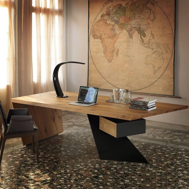 

Office supervisor desk Solid wood desktop computer desk, creative desk, workbench writing desk