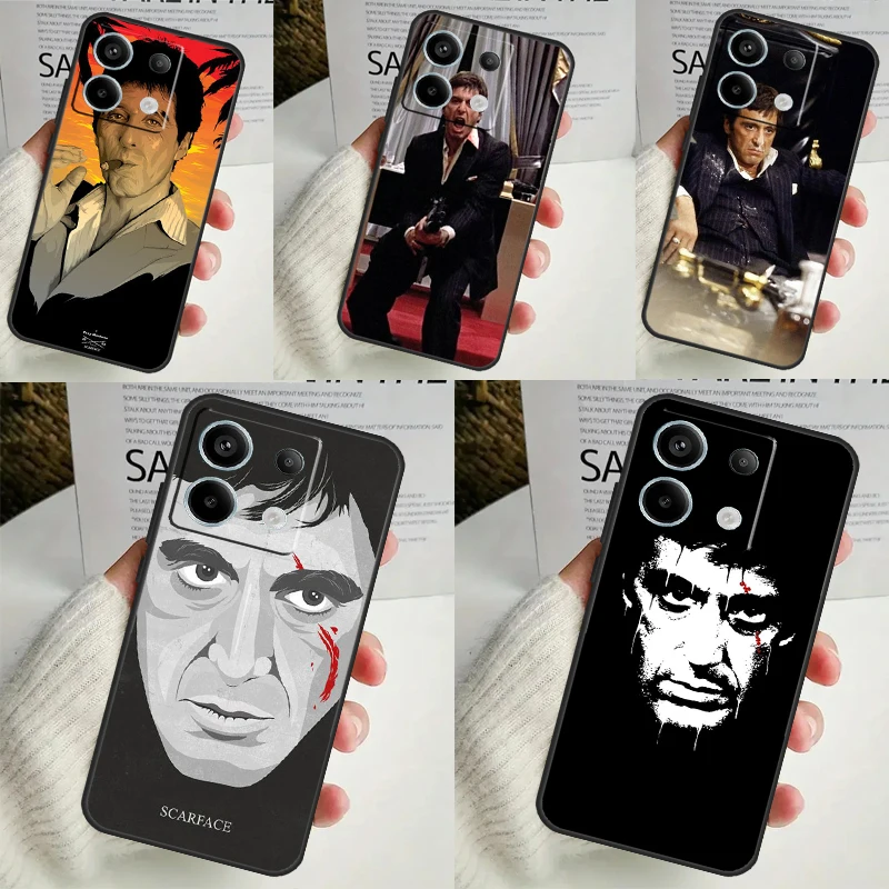 Scarface Al Pacino Tony Montana Case For Xiaomi Redmi 13C 12C 10C 9C 10A Redmi Note 11 9 10 12 13 Pro 9S 10S 11S 12S Cover